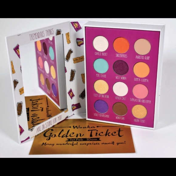 Storybook Cosmetics Charlie & Chocolate Factory Eyeshadow Palette BNIB